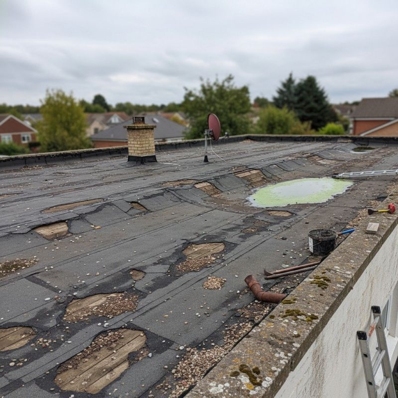 Flat Roof Drain Repair
