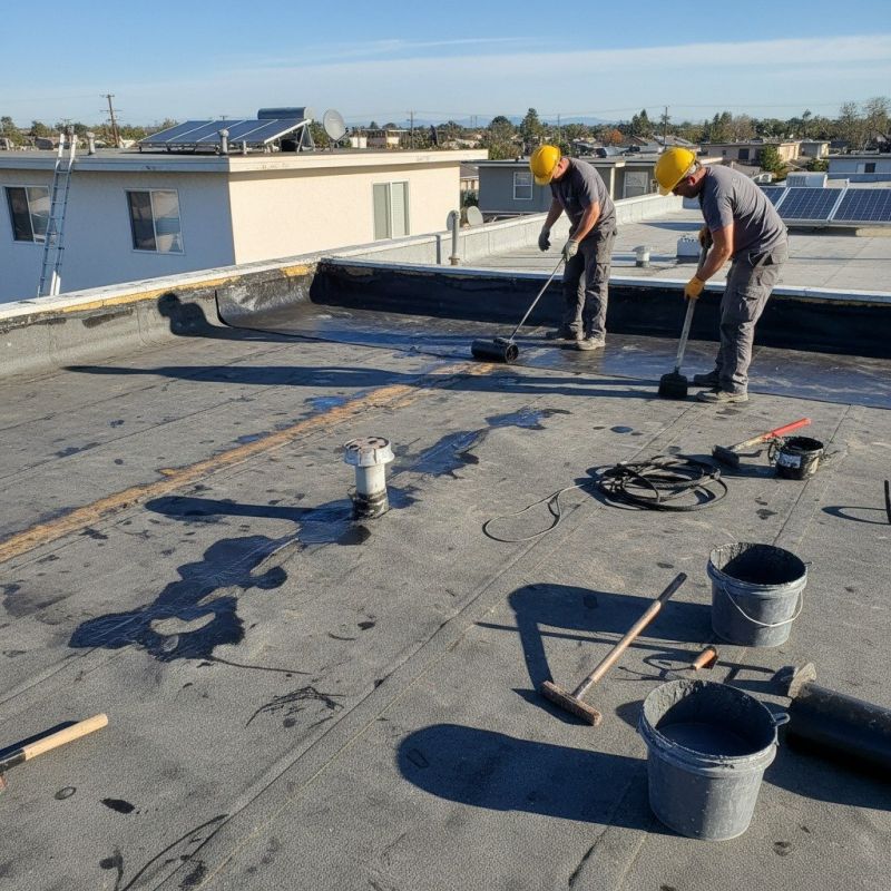 Flat Roof Drain Repair detail